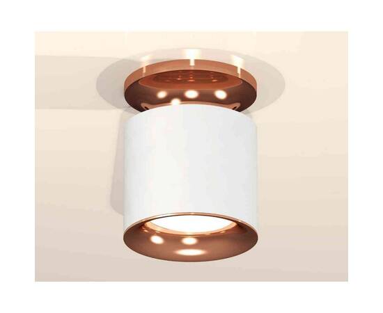 Комплект накладного светильника Ambrella light Techno Spot XS7401142 SWH/PPG белый песок/золото розовое полированное (N7930, C7401, N7015), изображение 3