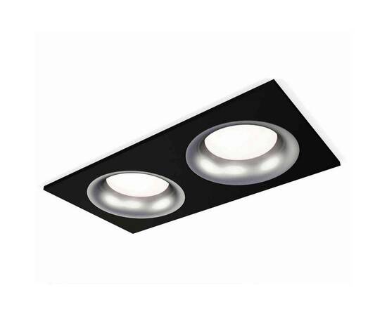Комплект встраиваемого светильника Ambrella light Techno Spot XC7636004 SBK/MCH черный песок/хром матовый (C7636, N7013)