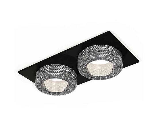 Комплект встраиваемого светильника Ambrella light Techno Spot XC7636020 SBK/CL черный песок/прозрачный (C7636, N7191)