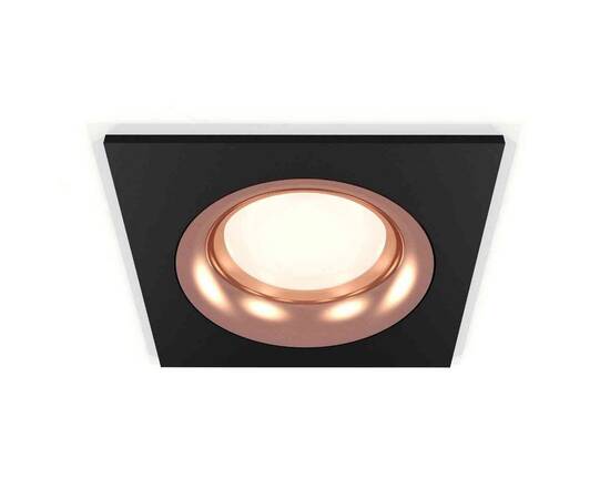 Комплект встраиваемого светильника Ambrella light Techno Spot XC7632006 SBK/PPG черный песок/золото розовое полированное (C7632, N7015)