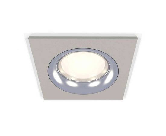 Комплект встраиваемого светильника Ambrella light Techno Spot XC7633003 SGR/PSL серый песок/серебро полированное (C7633, N7012)