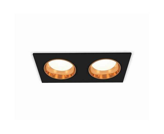 Комплект встраиваемого светильника Ambrella light Techno Spot XC6526004 SBK/PYG черный песок/золото желтое полированное (C6526, N6113)