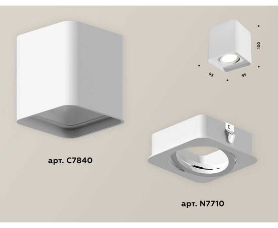 Комплект потолочного светильника Ambrella light Techno Spot XC (C7840, N7710) XS7840010, изображение 3