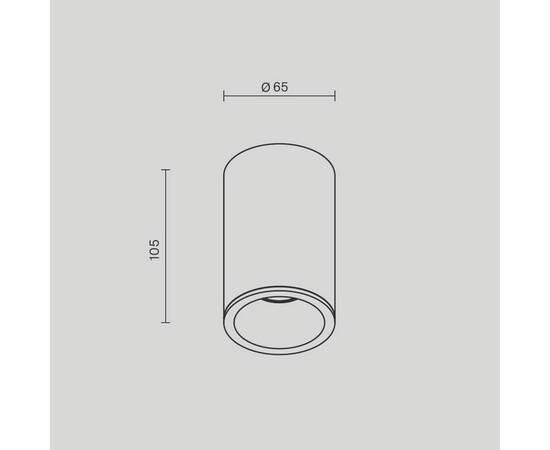 Потолочный светильник Maytoni Technical Zoom C029CL-01-S-B, изображение 2