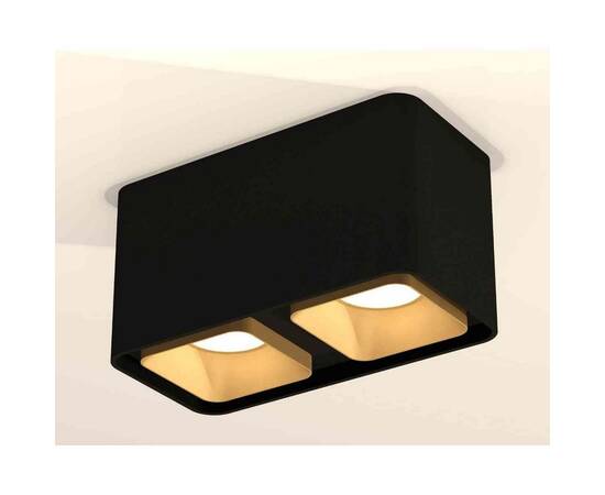 Комплект накладного светильника Ambrella light Techno Spot XS7851004 SBK/SGD черный песок/золото песок (C7851, N7704), изображение 2