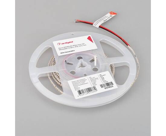 Светодиодная лента Arlight 12W/m 266LED/m 2216SMD холодный белый 5M MICROLED-M266-4mm 24V White6000, изображение 2