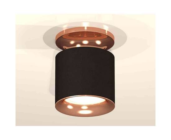 Комплект накладного светильника Ambrella light Techno Spot XS7402122 SBK/PPG черный песок/золото розовое полированное (N7930, C7402, N7015), изображение 3