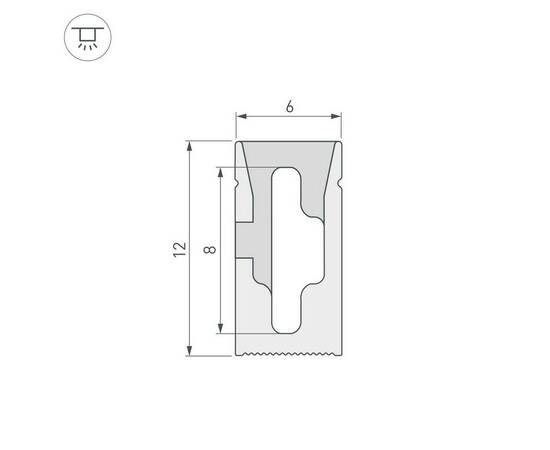Профиль Arlight WPH-Flex-0612-Side-S8-5m White 040264, изображение 2