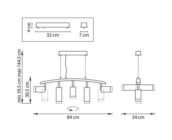 Подвесная люстра Lightstar Rullo (571735+214437-3+214487-2+202430-5) LR7353738720, изображение 3