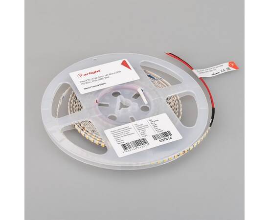 Светодиодная лента Arlight 15W/m 160LED/m 2835SMD теплый белый 5M RT-A160-5mm 24V Warm2700 037814, изображение 3