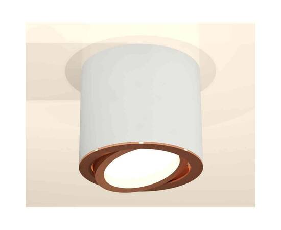 Комплект накладного светильника Ambrella light Techno Spot XS7401005 SWH/PPG белый песок/золото розовое полированное (C7401, N7005), изображение 2