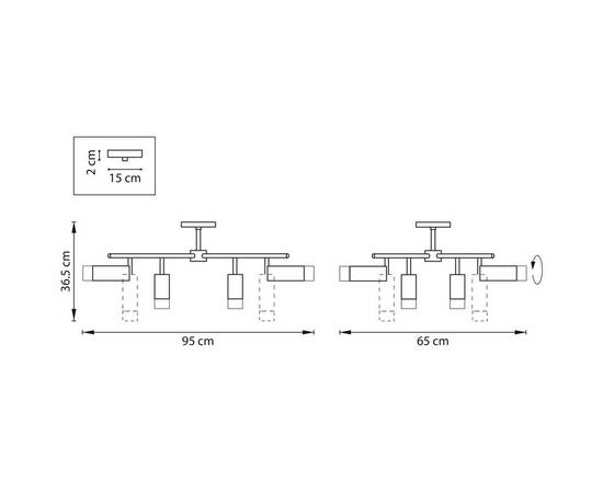 Потолочная люстра Lightstar Rullo (571728+214437-4+214487-4+202431-8) LR7283748741, изображение 3