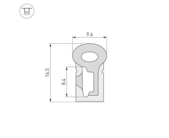 Профиль Arlight WPH-Flex-0817-Side-S8-10m White 040827, изображение 2