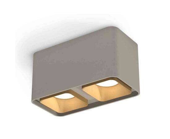 Комплект накладного светильника Ambrella light Techno Spot XS7852004 SGR/SGD серый песок/золото песок (C7852, N7704)