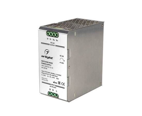 Блок питания Arlight ARV-DRP240-24-B 24V 240W IP20 10A 037155