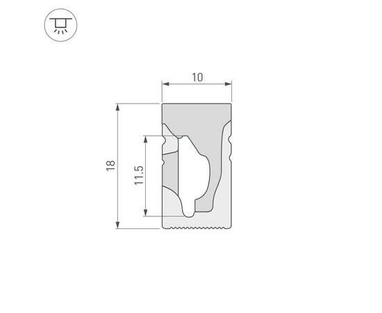 Профиль Arlight WPH-Flex-1018-Side-S10-5m White 040269, изображение 2