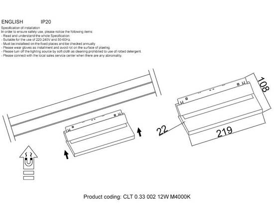 Трековый светодиодный светильник Crystal Lux Space CLT 0.33 002 12W WH M4000K, изображение 2