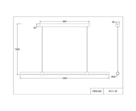 Подвесной светодиодный светильник Favourite Cuero 4111-1P, изображение 3