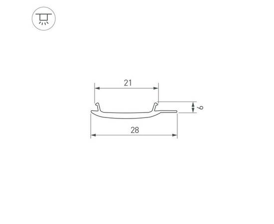 Рассеиватель Arlight Stretch-S-20-Wall-Side-10m 040819, изображение 2