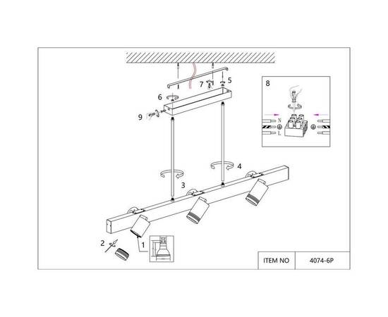Подвесная люстра Favourite Six 4074-6P, изображение 2