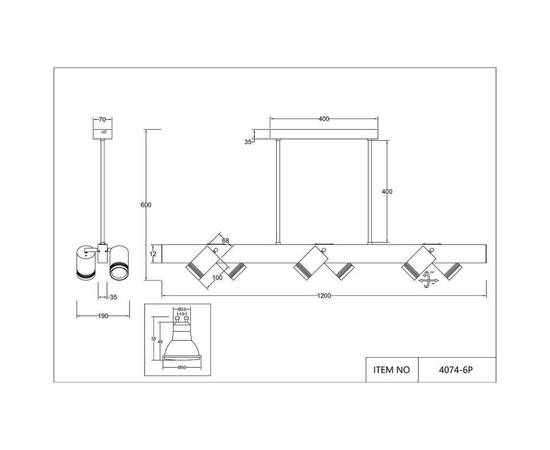 Подвесная люстра Favourite Six 4074-6P, изображение 3