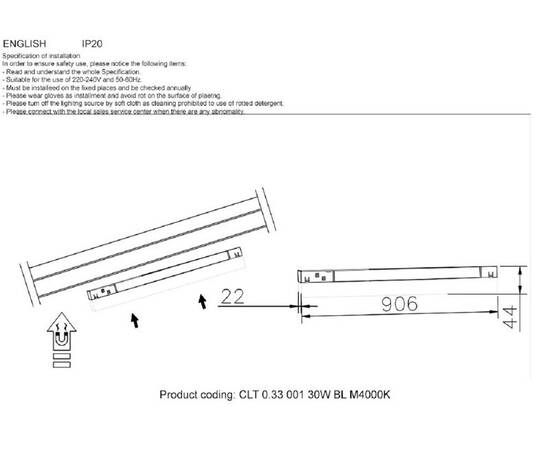 Трековый светодиодный светильник Crystal Lux CLT 0.33 001 30W WH M4000K, изображение 2
