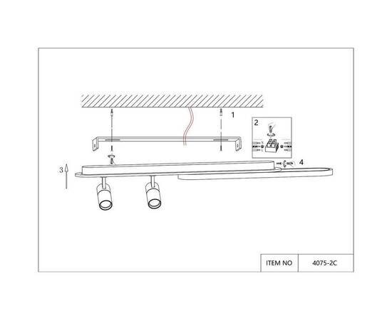 Потолочная светодиодная люстра Favourite Planar 4075-2C, изображение 2