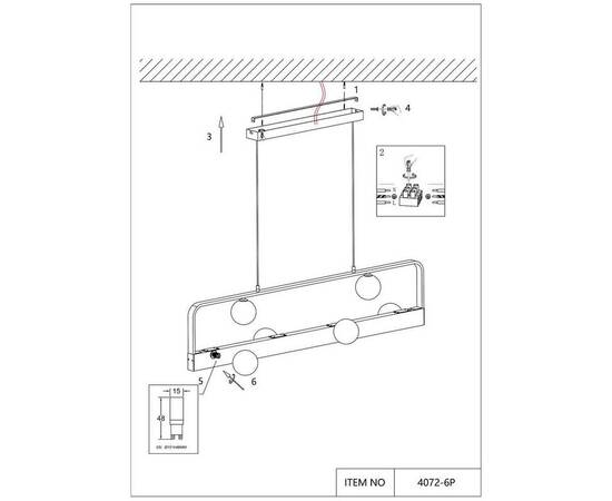 Подвесная люстра Favourite Fitirum 4072-6P, изображение 2