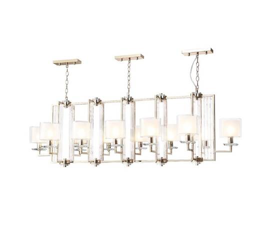 Подвесная люстра Crystal Lux Nicolas SP12 L1600 Gold/White, изображение 2