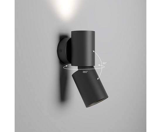 Настенный светодиодный светильник Elektrostandard Deep 40126/LED черный a062926, изображение 3