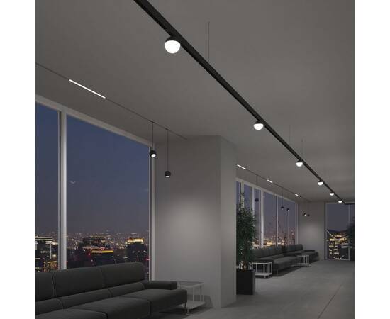 Подвесной трековый светодиодный светильник Elektrostandard Slim Magnetic Lars 12W 4200K 85033/01 черный a062130, изображение 2