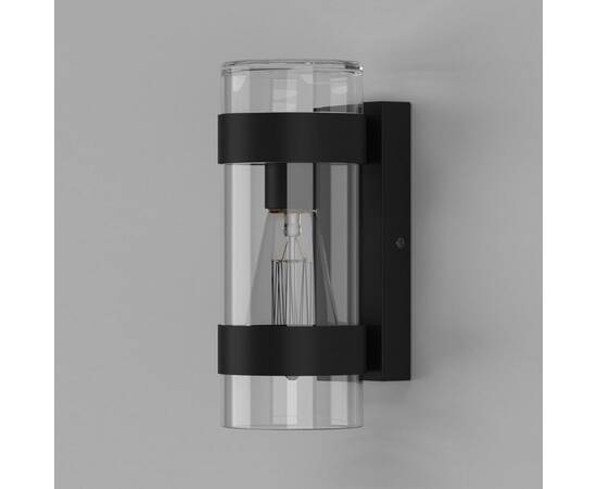 Уличный настенный светильник Elektrostandard Falcon 35167/D черный a063452, изображение 2