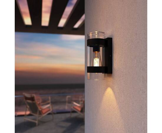 Уличный настенный светильник Elektrostandard Falcon 35167/D черный a063452, изображение 5