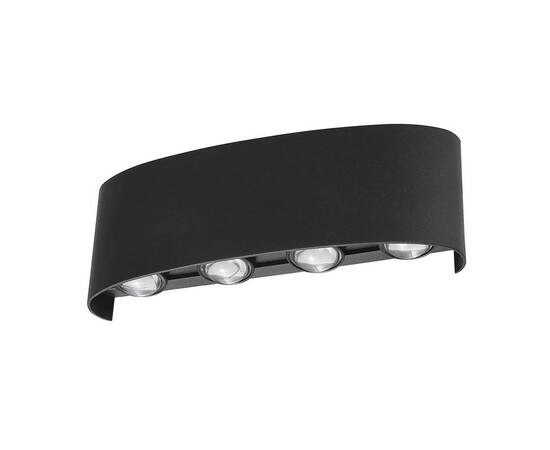 Уличный настенный светодиодный светильник Uniel ULU-P20B-8W/4000K IP65 Black UL-00010514