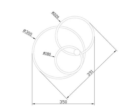 Потолочная светодиодная люстра Escada CONTOUR 10213/2LED BL Chrome, изображение 2