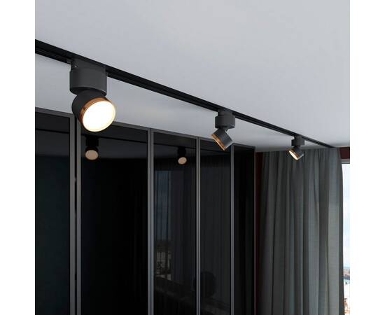 Трековый светодиодный светильник Elektrostandard Impact 85514/01 черный матовый/золото a062873, изображение 4