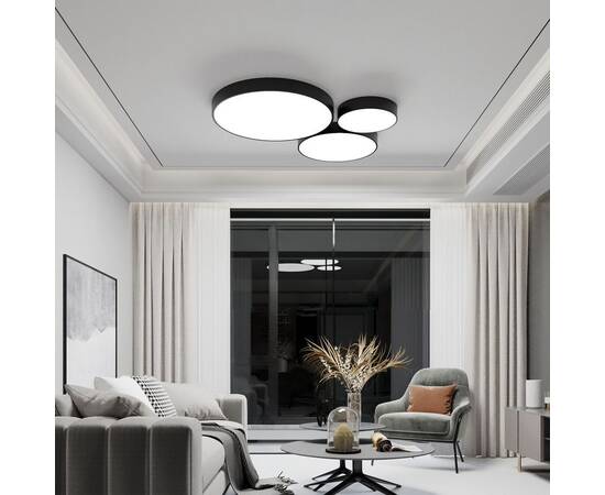 Потолочный светодиодный светильник Eurosvet Entire 90318/1 черный, изображение 3