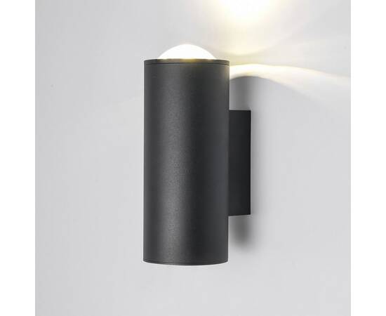 Уличный настенный светодиодный светильник Elektrostandard Column 35138/U черный a063022