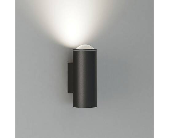 Уличный настенный светодиодный светильник Elektrostandard Column 35138/U черный a063022, изображение 2