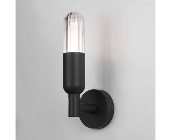 Уличный настенный светодиодный светильник Elektrostandard Isida 35165/U черный a062884