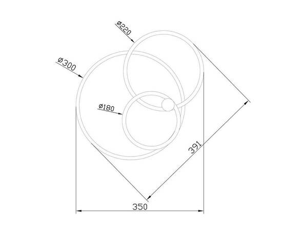 Потолочная светодиодная люстра Escada CONTOUR 10213/2LED BL White, изображение 2