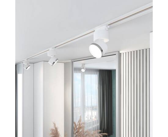 Трековый светодиодный светильник Elektrostandard Impact 85514/01 белый матовый/серебро a062872, изображение 3