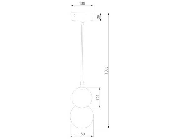 Подвесной светильник Eurosvet Polar 50251/1 LED черный, изображение 3