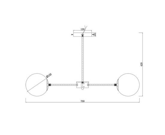 Подвесная люстра Escada ETHEREAL 2110/6P Nickel, изображение 2