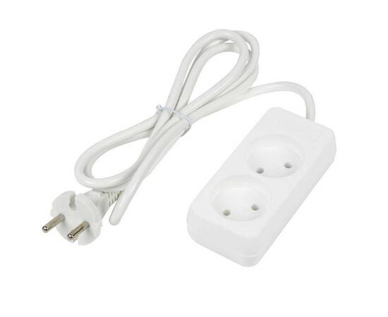 Удлинитель Uniel Ultra 2гн х 1,5м б/з S-CU2-1,5 White UL-00009975