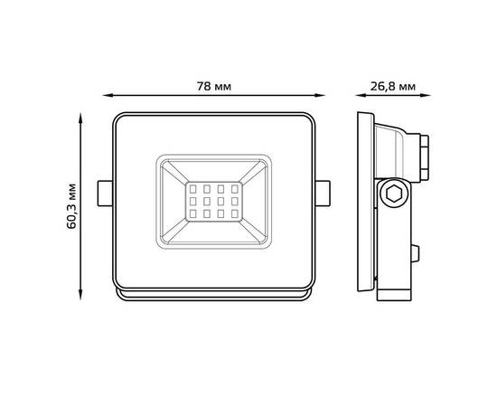 Прожектор светодиодный Gauss Elementary 10W 3000К 613527110, изображение 4