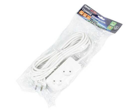 Удлинитель Uniel Ultra 2гн х 5м б/з S-CU2-5 White UL-00009978, изображение 3