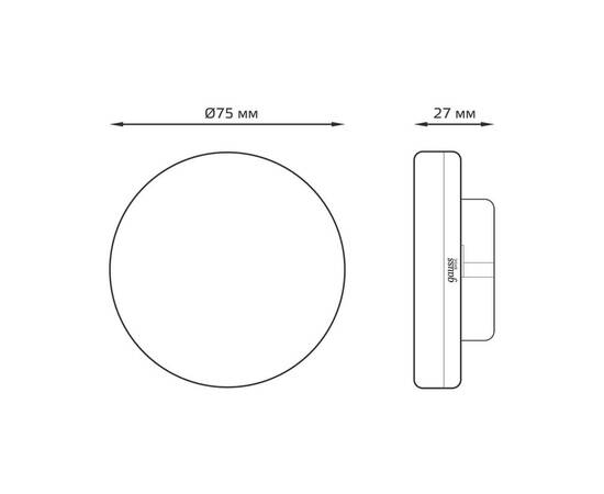 Лампа светодиодная Gauss GX53 8.5W 4000K матовая 10849292, изображение 2