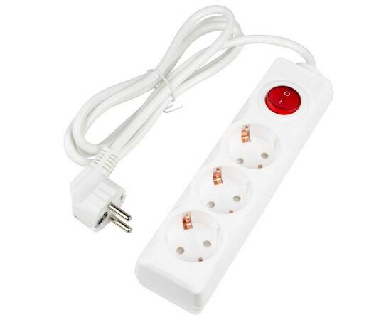 Удлинитель Uniel Ultra 3гн х 1,5м с/з S-GCU3-1,5B White UL-00010013