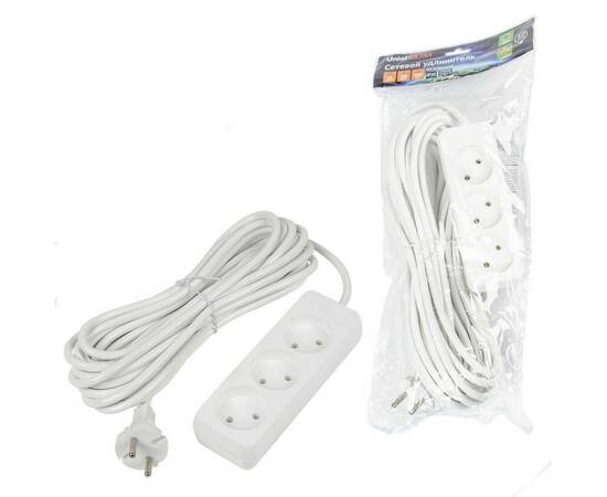 Удлинитель Uniel Ultra 3гн х 10м б/з S-CU3-10 White UL-00009980, изображение 3